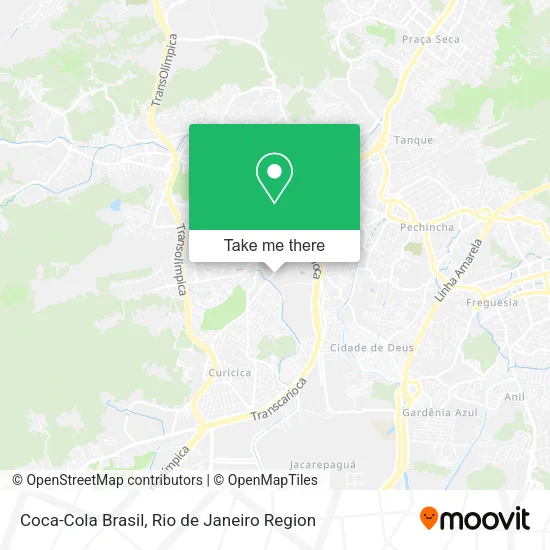 Coca-Cola Brasil map