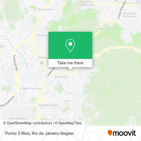 Ponto 3 Rios map