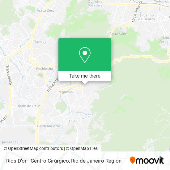 Rios D'or - Centro Cirúrgico map