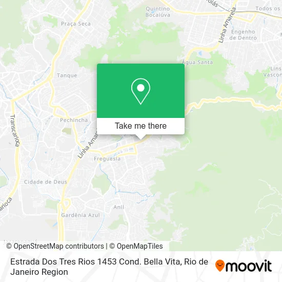 Estrada Dos Tres Rios 1453 Cond. Bella Vita map