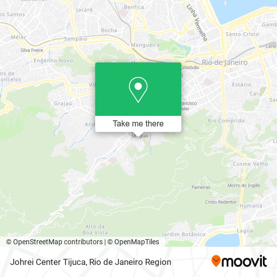 Mapa Johrei Center Tijuca