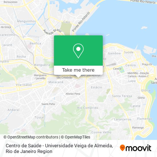 Centro de Saúde - Universidade Veiga de Almeida map