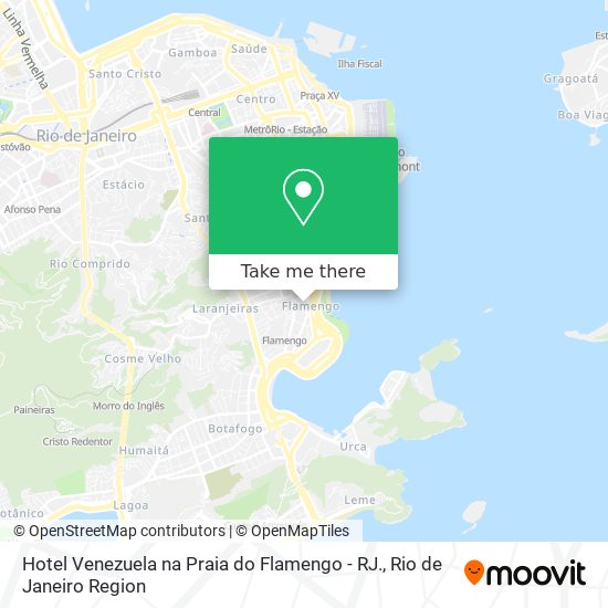 Hotel  Venezuela na Praia do Flamengo - RJ. map