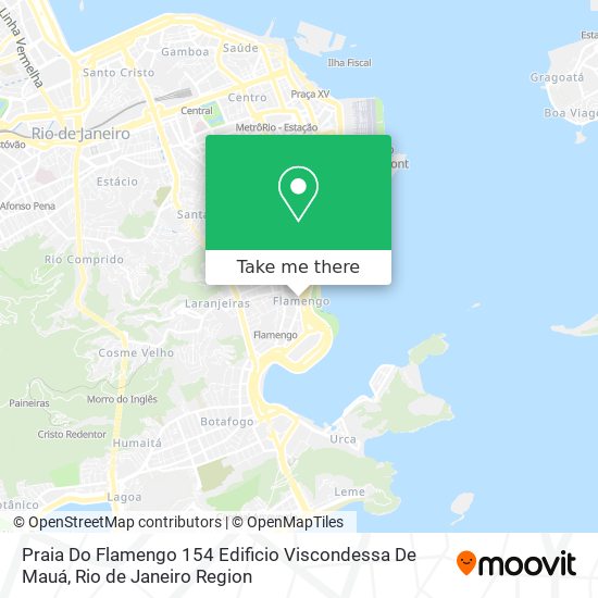 Mapa Praia Do Flamengo 154 Edificio Viscondessa De Mauá