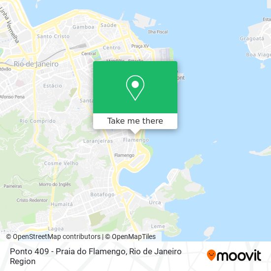 Mapa Ponto 409 - Praia do Flamengo