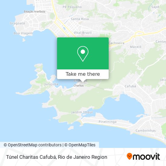 Túnel Charitas Cafubá map