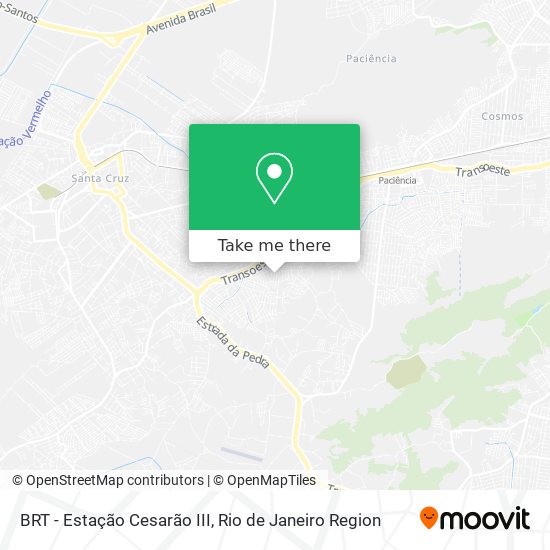 BRT - Estação Cesarão III map