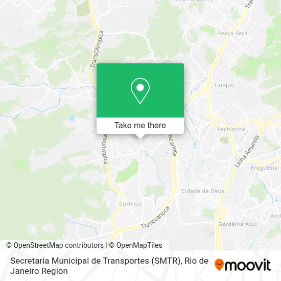 Secretaria Municipal de Transportes (SMTR) map