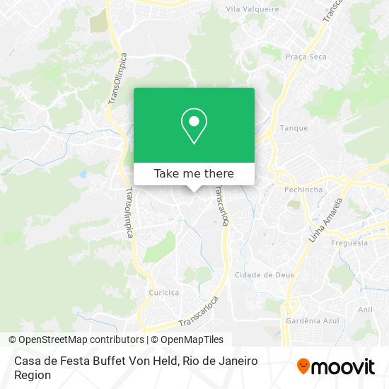 Mapa Casa de Festa Buffet Von Held