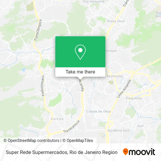 Super Rede Supermercados map
