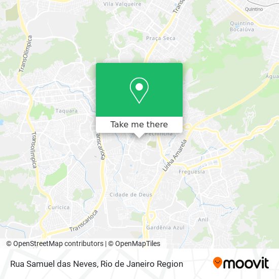 Rua Samuel das Neves map