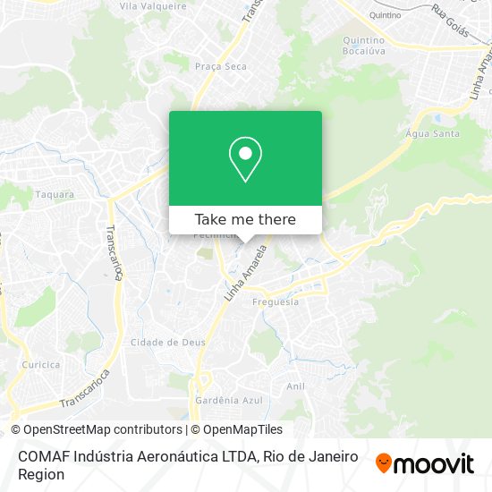 COMAF  Indústria Aeronáutica LTDA map