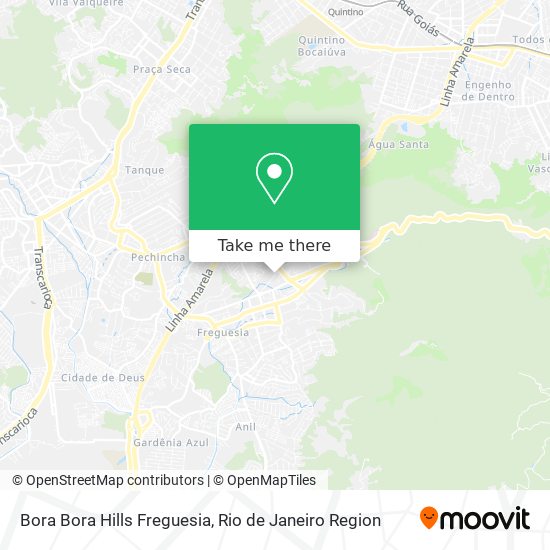 Bora Bora Hills Freguesia map