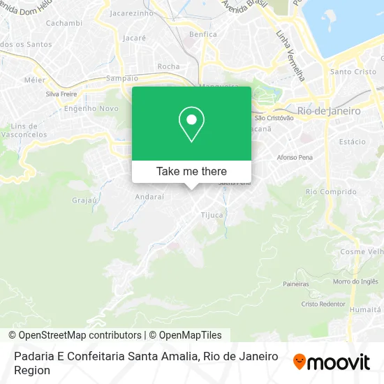 Padaria E Confeitaria Santa Amalia map