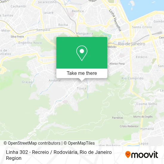 Linha 302 - Recreio / Rodoviária map