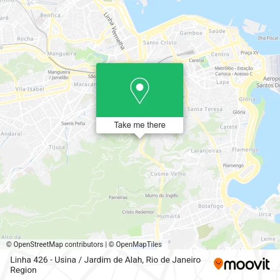 Linha 426 - Usina / Jardim de Alah map