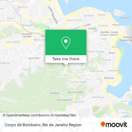 Corpo de Bombeiro map