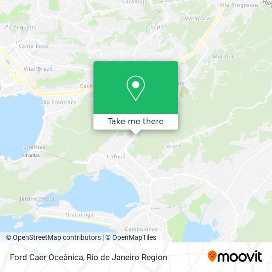 Ford Caer Oceânica map