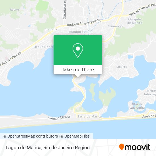 Lagoa de Maricá map