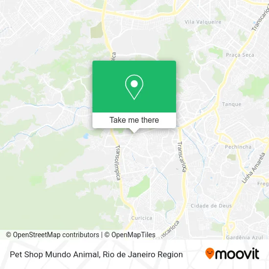 Pet Shop Mundo Animal map