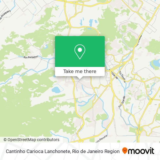 Mapa Cantinho Carioca Lanchonete