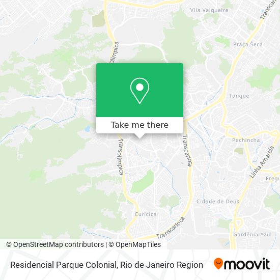 Residencial Parque Colonial map