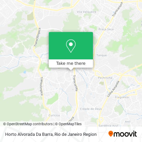 Horto Alvorada Da Barra map