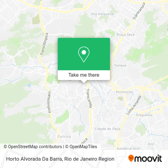 Horto Alvorada Da Barra map