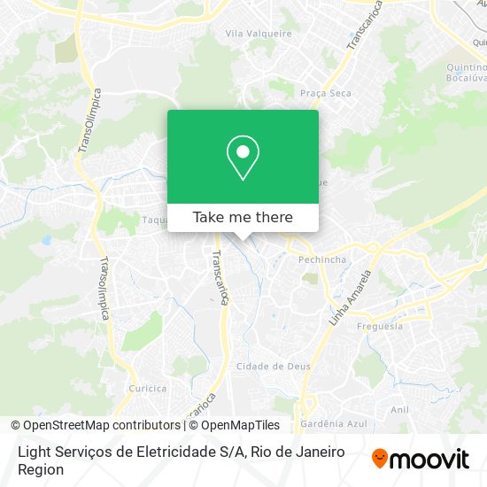 Light Serviços de Eletricidade S / A map