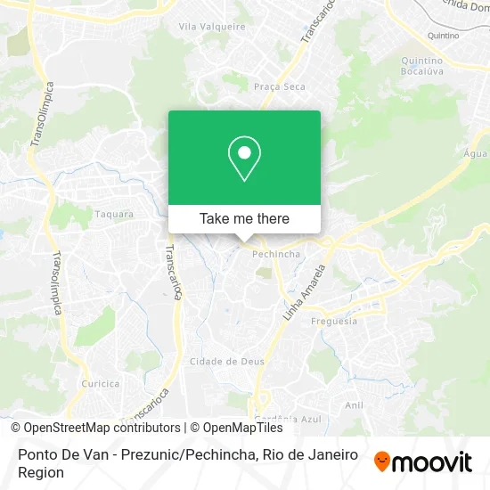 Ponto De Van - Prezunic / Pechincha map