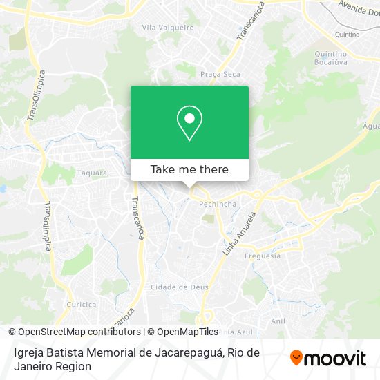 Igreja Batista Memorial de Jacarepaguá map