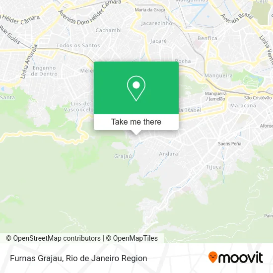 Furnas Grajau map