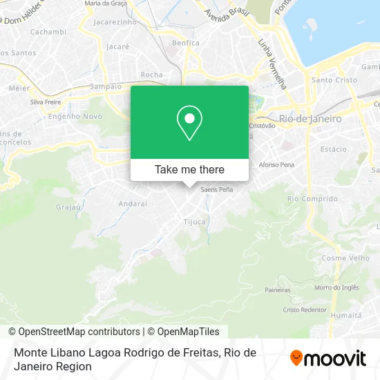 Monte Libano Lagoa Rodrigo de Freitas map