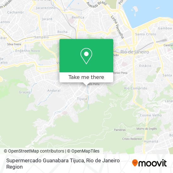 Mapa Supermercado Guanabara Tijuca