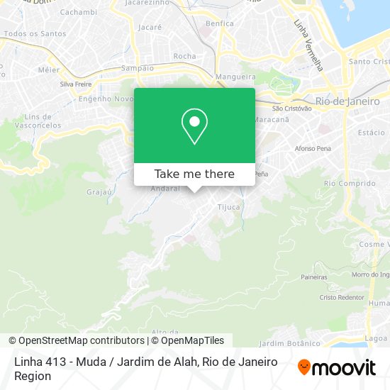 Linha 413 - Muda / Jardim de Alah map