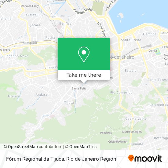 Mapa Fórum Regional da Tijuca