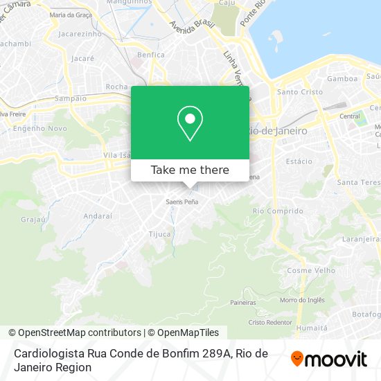Cardiologista Rua Conde de Bonfim 289A map