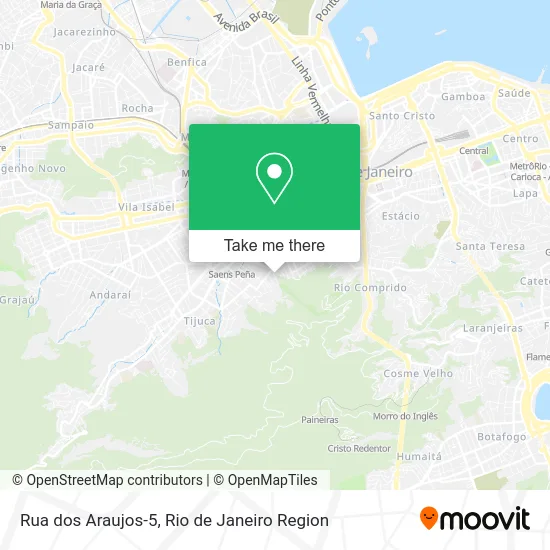 Rua dos Araujos-5 map