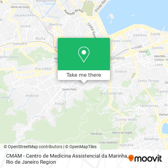 CMAM - Centro de Medicina Assistencial da Marinha map