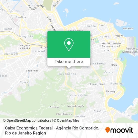 Caixa Econômica Federal - Agência Rio Comprido map