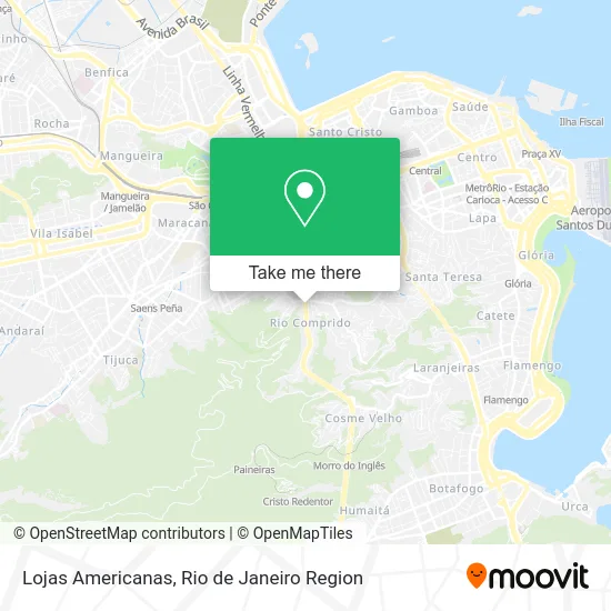 Lojas Americanas map