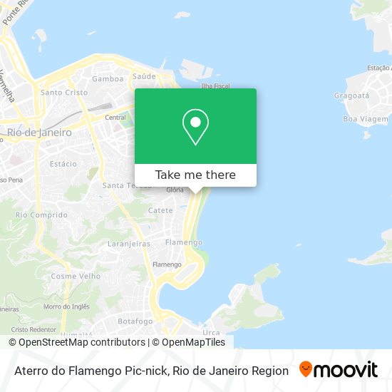 Mapa Aterro do Flamengo Pic-nick