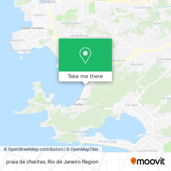 Mapa praia de charitas