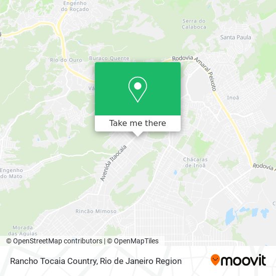 Rancho Tocaia Country map