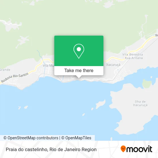 Praia do castelinho map