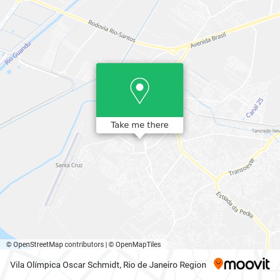 Mapa Vila Olímpica Oscar Schmidt