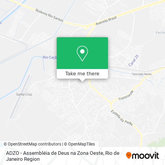 ADZO - Assembléia de Deus na Zona Oeste map