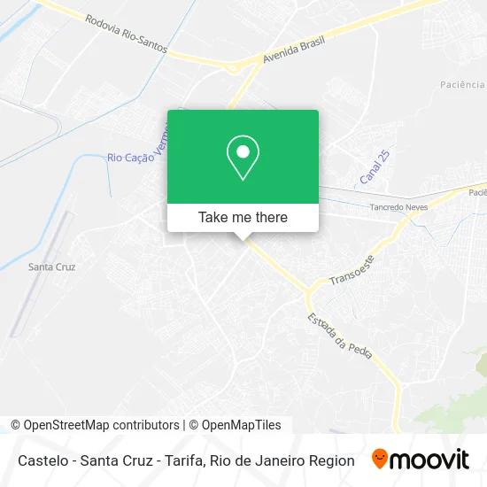 Castelo - Santa Cruz - Tarifa map