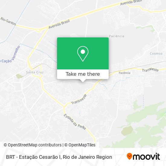 BRT - Estação Cesarão I map