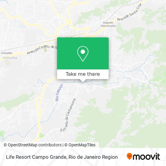 Mapa Life Resort Campo Grande